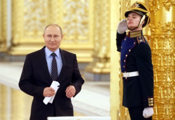 Poutine et les dorures du Kremlin