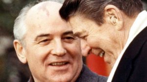 Reagan et Gorbatchev